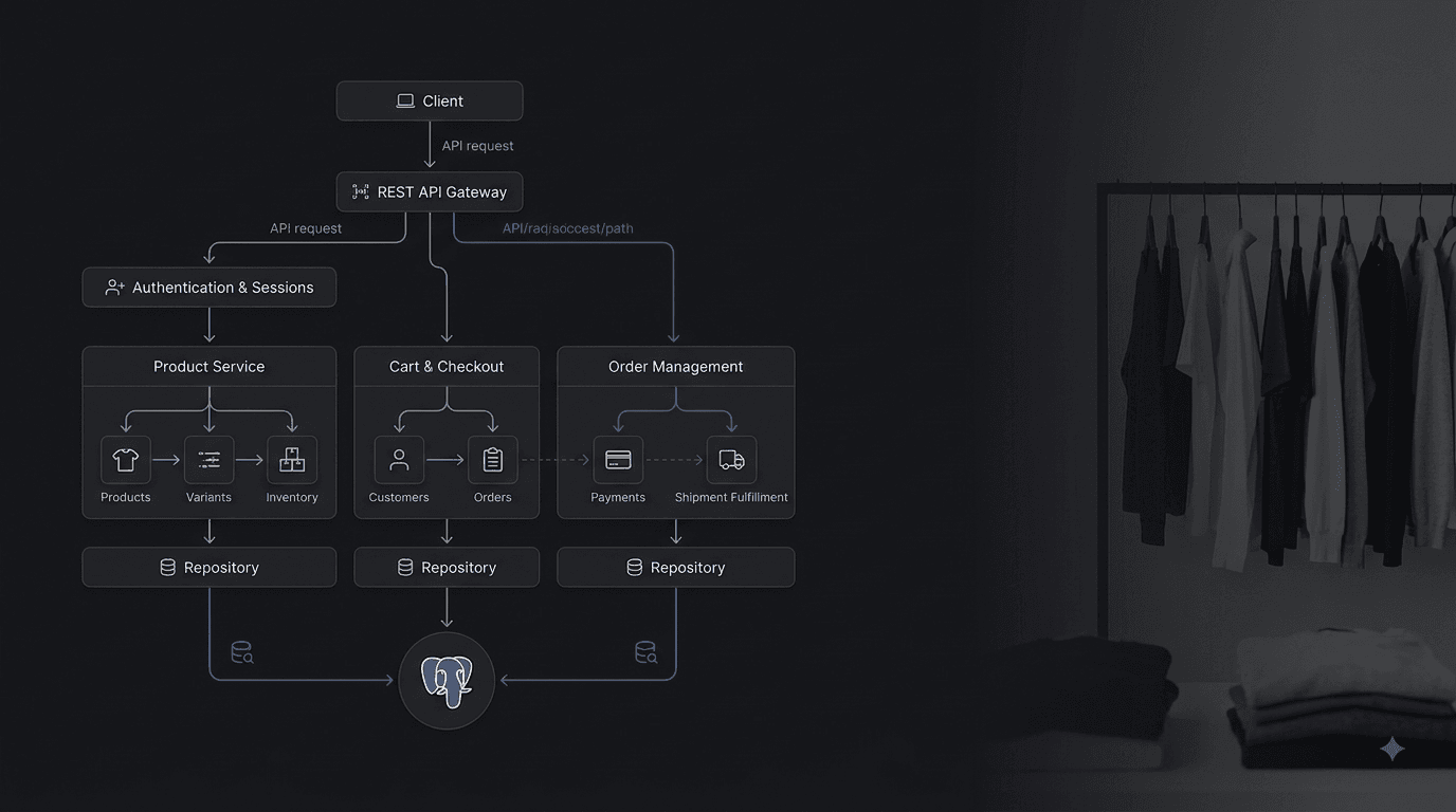 Custom Ecommerce Backend API for a Clothing Brand screenshot